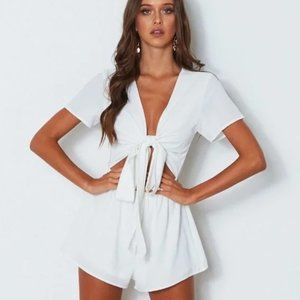 WHITE FOX BOUTIQUE INSTANT CRUSH PLAYSUIT XL